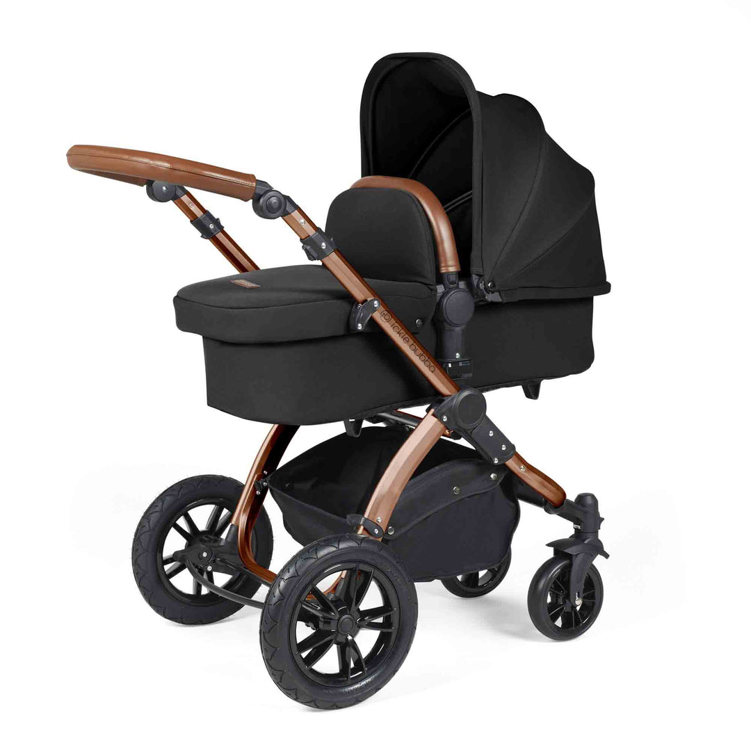 Stomp Luxe All in One Cirrus I-Size Travel System with Isofix Base - Midnight