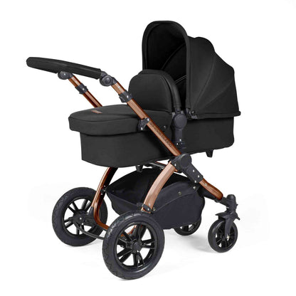 Stomp Luxe All in One Cirrus I-Size Travel System with Isofix Base - Midnight