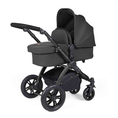 Stomp Luxe All in One Cirrus I-Size Travel System with Isofix Base - Charcoal Grey