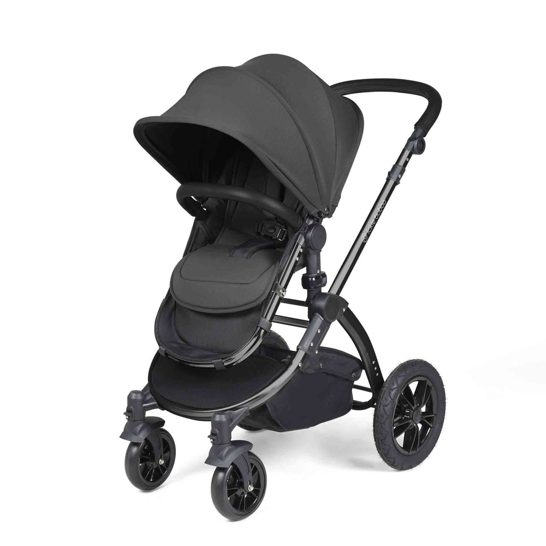 Stomp Luxe All in One Cirrus I-Size Travel System with Isofix Base - Charcoal Grey