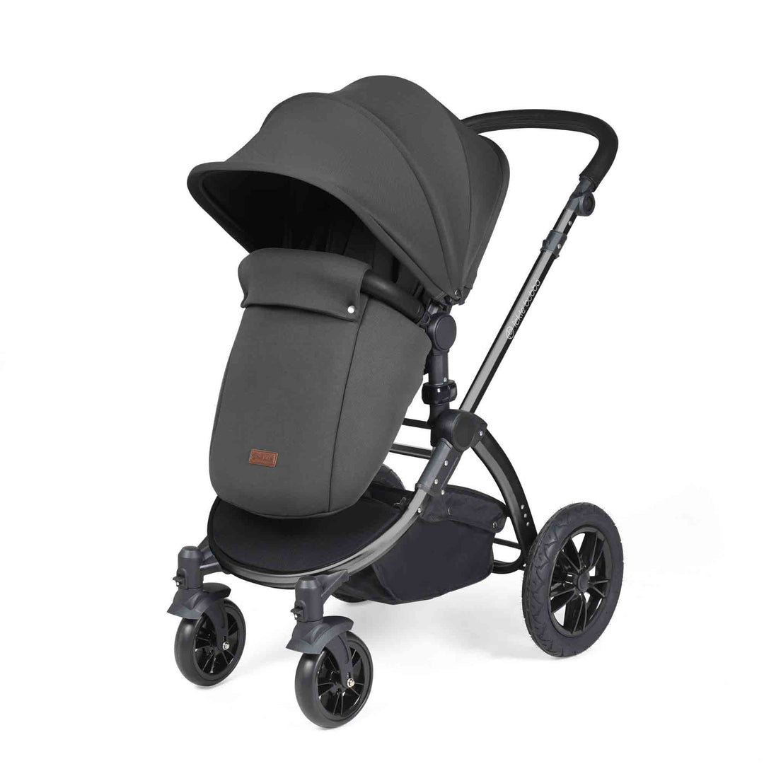 Stomp Luxe All in One Cirrus I-Size Travel System with Isofix Base - Charcoal Grey