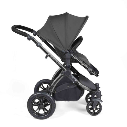 Stomp Luxe All in One Cirrus I-Size Travel System with Isofix Base - Charcoal Grey