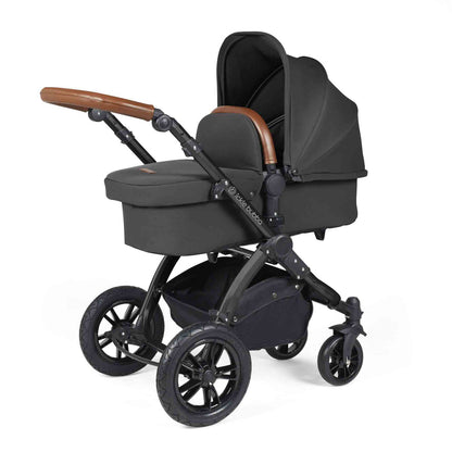 Stomp Luxe All in One Cirrus I-Size Travel System with Isofix Base - Charcoal Grey