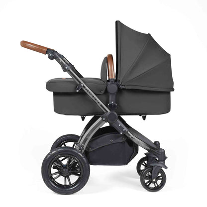 Stomp Luxe All in One Cirrus I-Size Travel System with Isofix Base - Charcoal Grey