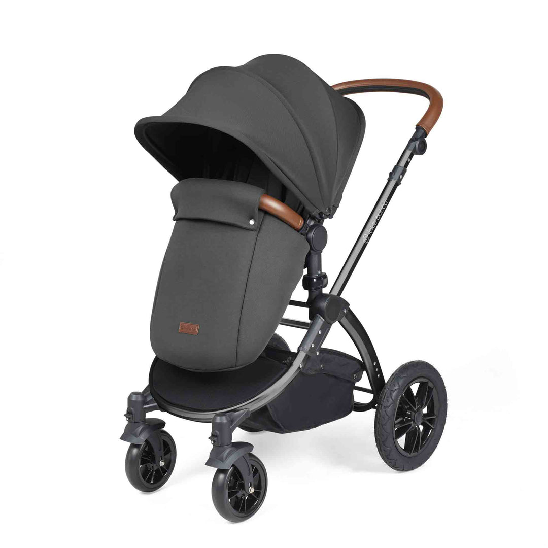 Stomp Luxe All in One Cirrus I-Size Travel System with Isofix Base - Charcoal Grey