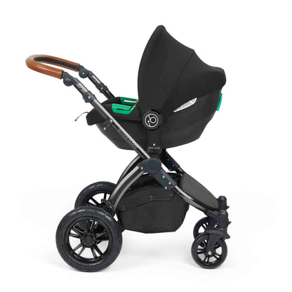 Stomp Luxe All in One Cirrus I-Size Travel System with Isofix Base - Charcoal Grey