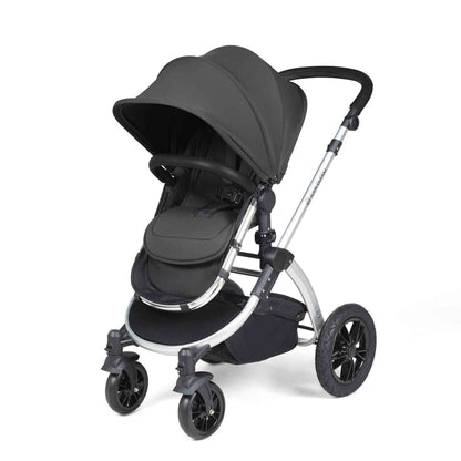 Stomp Luxe All in One Cirrus I-Size Travel System with Isofix Base - Charcoal Grey