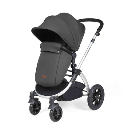 Stomp Luxe All in One Cirrus I-Size Travel System with Isofix Base - Charcoal Grey