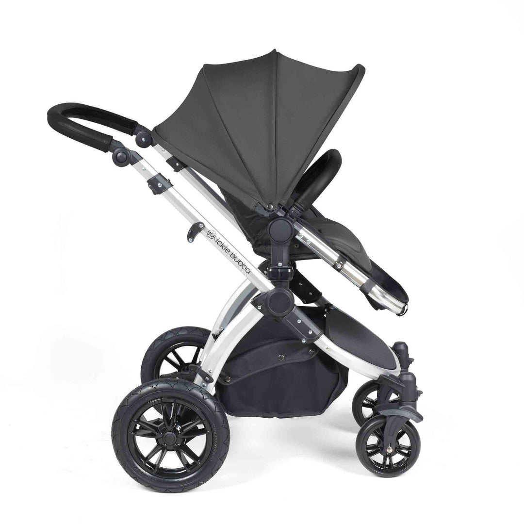 Stomp Luxe All in One Cirrus I-Size Travel System with Isofix Base - Charcoal Grey