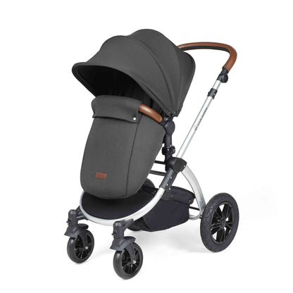 Stomp Luxe All in One Cirrus I-Size Travel System with Isofix Base - Charcoal Grey