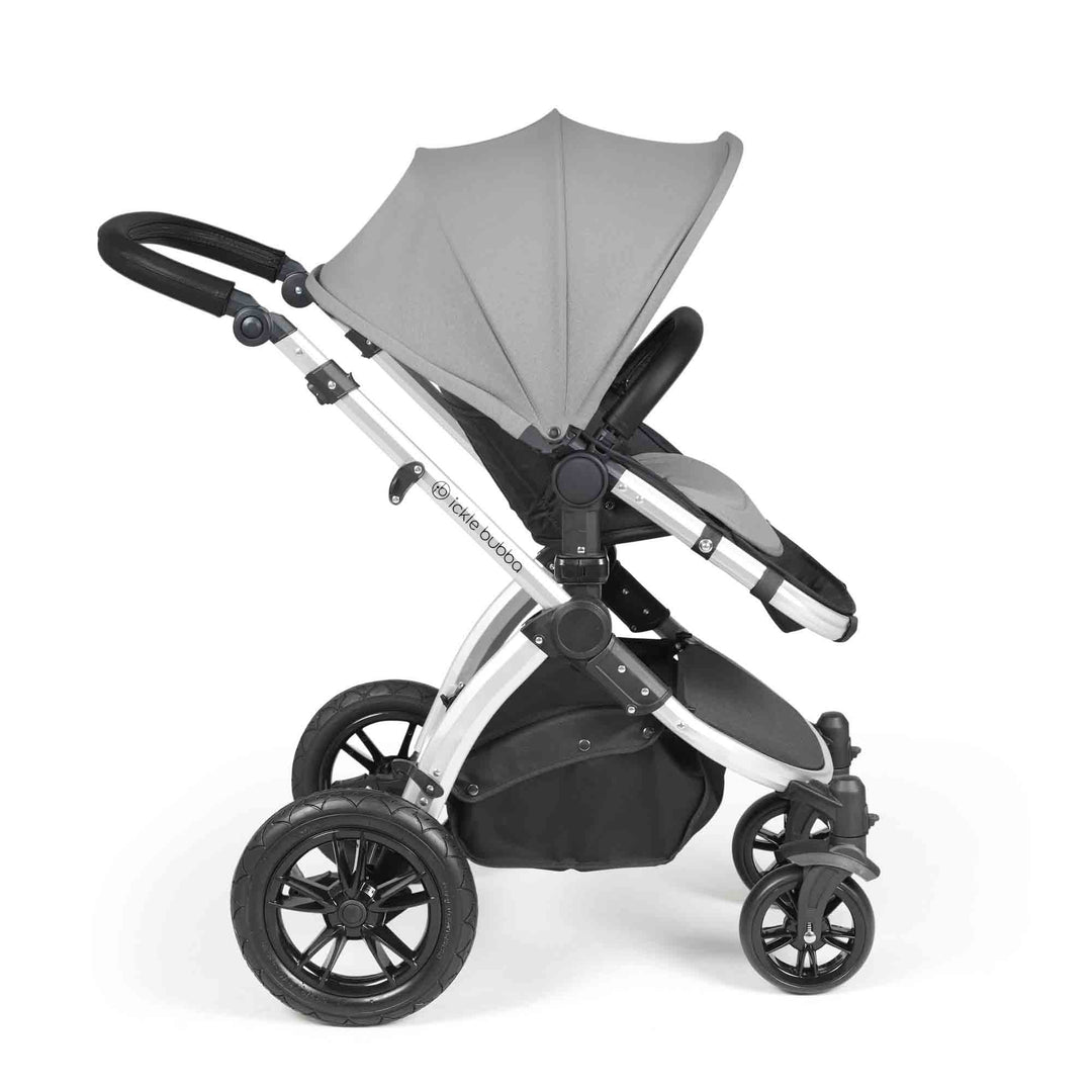 Stomp Luxe All in One Cirrus I-Size Travel System with Isofix Base - Pearl Grey