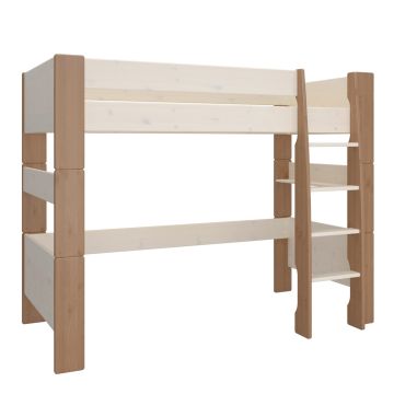 Steens For Kids Bunk Bed Whitewash Grey and Brown Lacquered