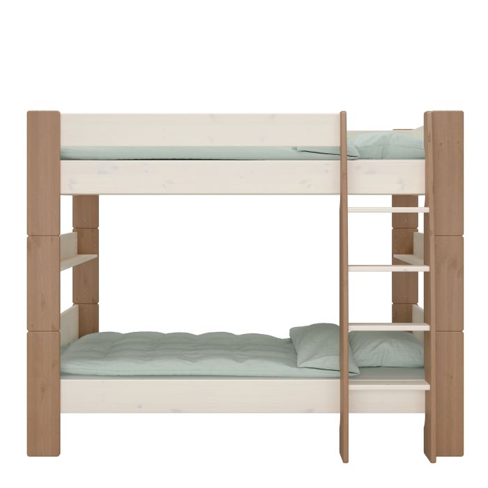 Steens For Kids Bunk Bed Whitewash Grey and Brown Lacquered