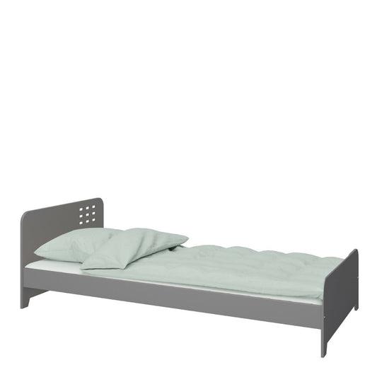 Loke Bed Single Bed in Folkestone Grey
