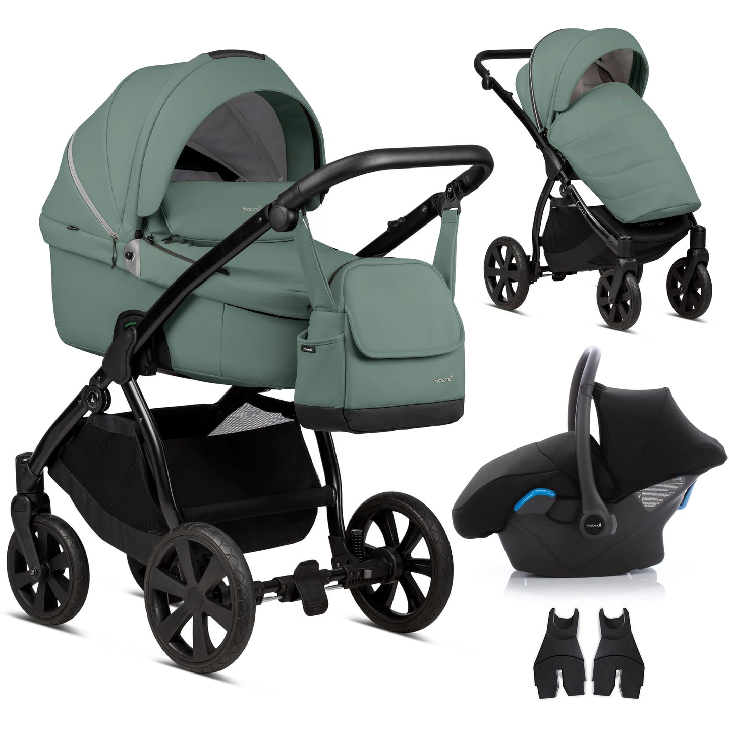 Noordi Fjordi Leather 3in1 Travel System - Kidsly