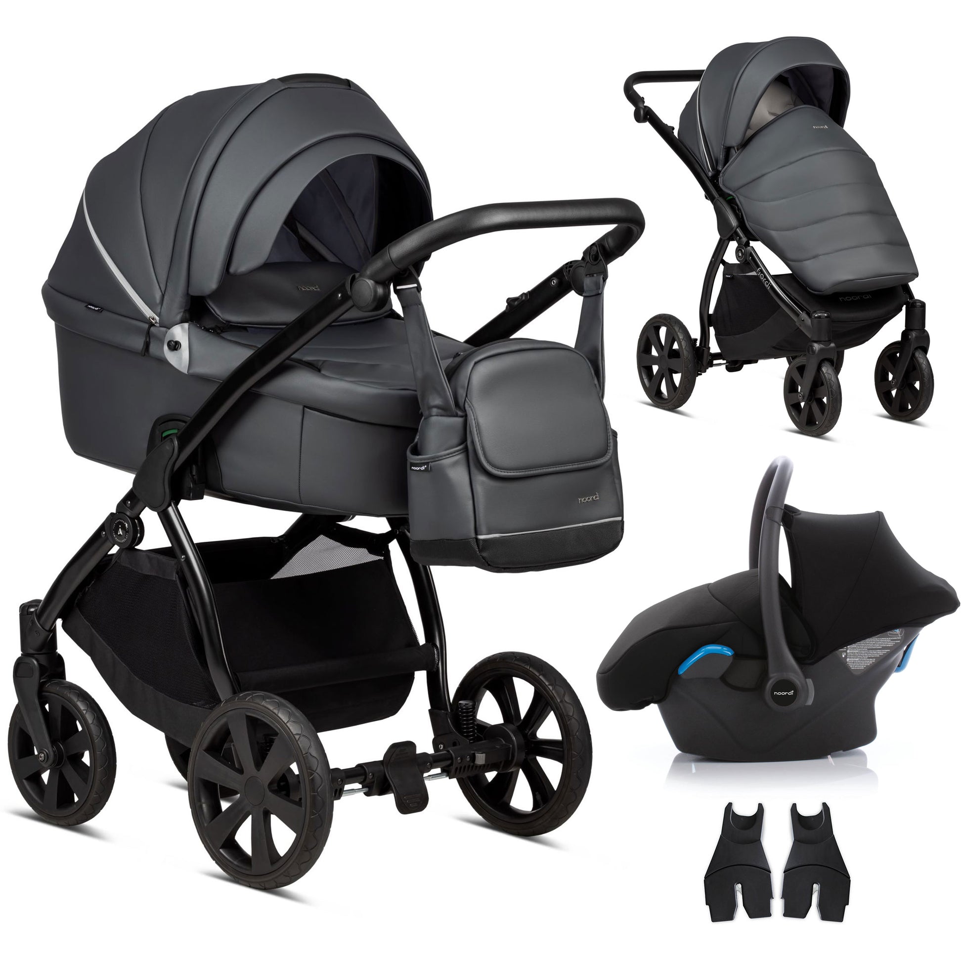 Noordi Fjordi Leather 3in1 Travel System - Kidsly