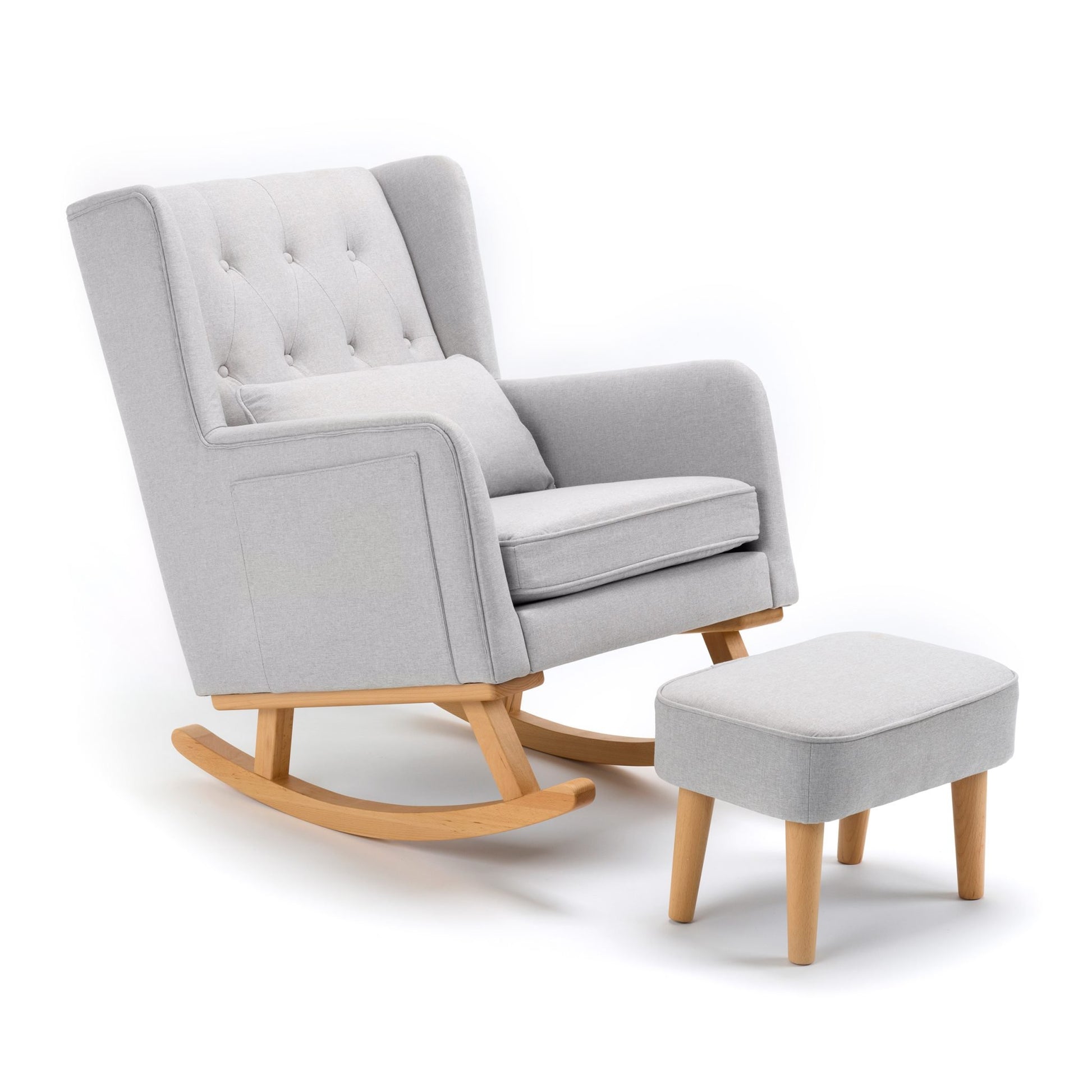 Babymore Lux Nursing Chair with Footstool - Kidsly