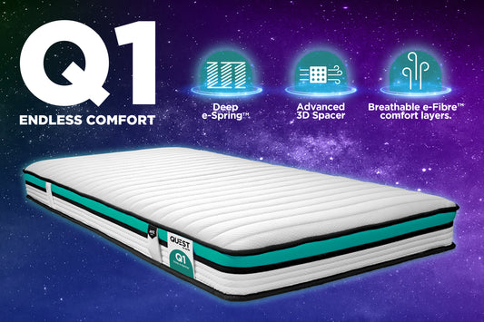 Quest Q1 Endless Comfort Spring Mattress - 3ft Single (90 x 190 cm)