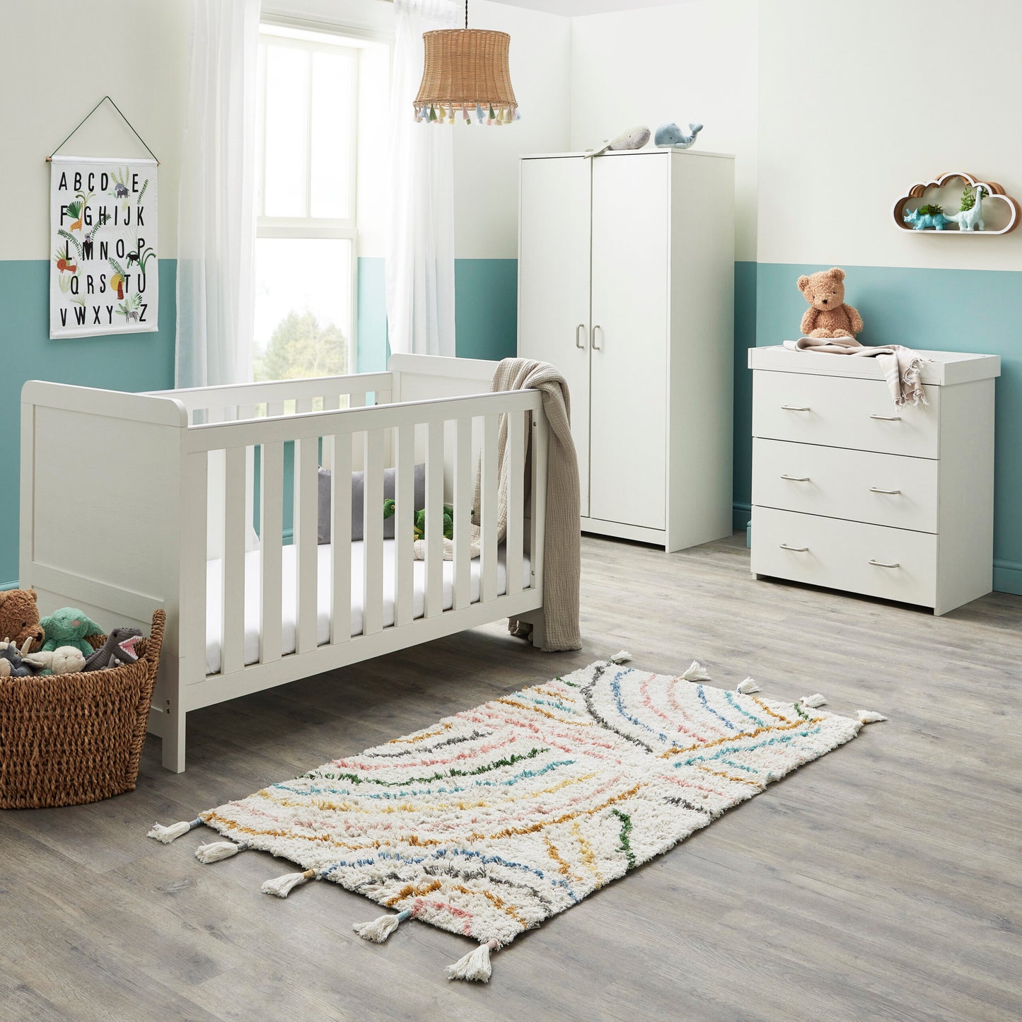 Babymore Caro 3 Piece Nursery Room Set - Kidsly