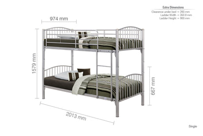 Birlea Corfu Bunk Bed - Kidsly