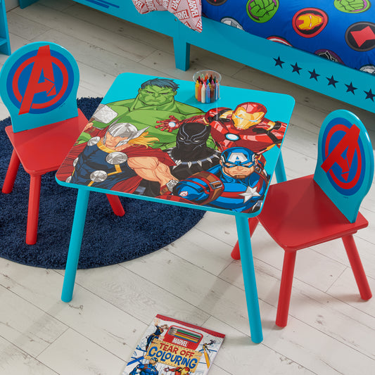 Disney Home - Marvel Avengers Table & Chairs - Kidsly