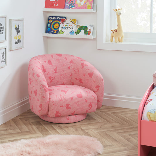 Disney Home - Childrens Princess Accent Swivel Chair - Kidsly