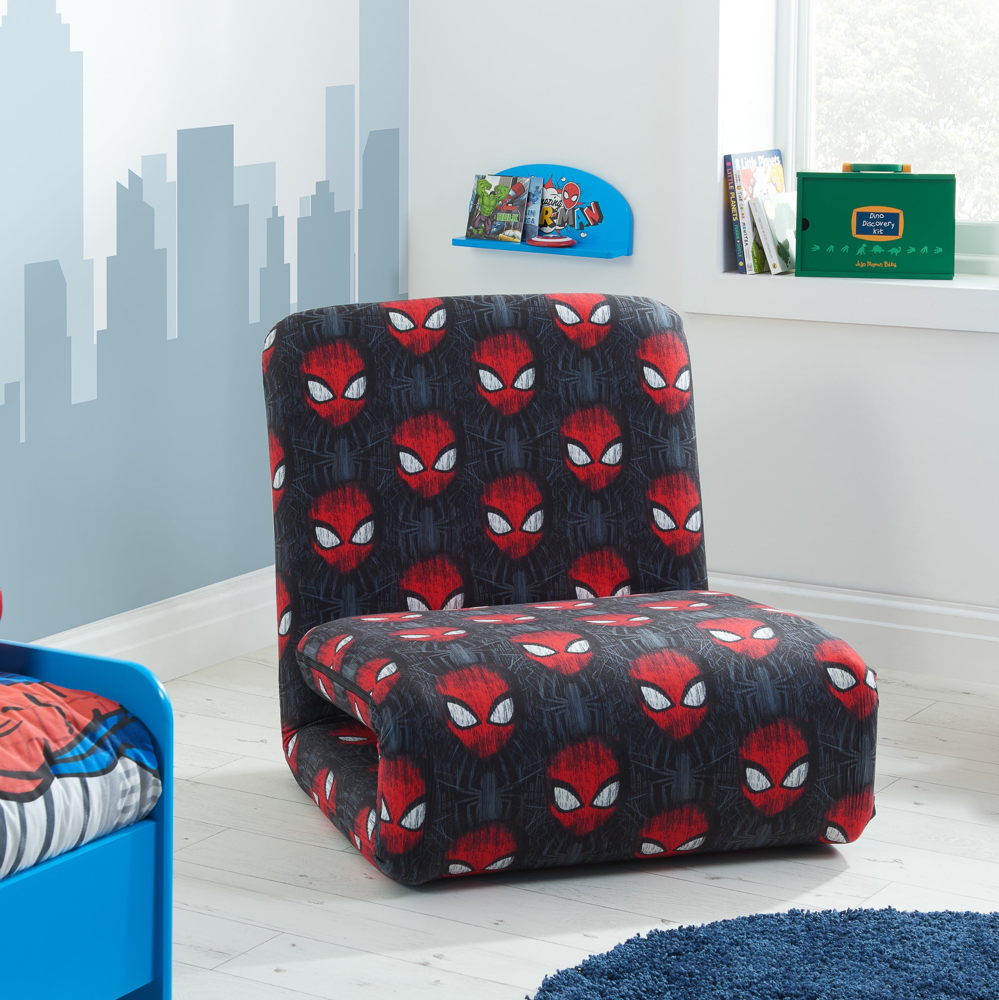 Disney Home - Spider-man Fold Out Bed Chair - Kidsly