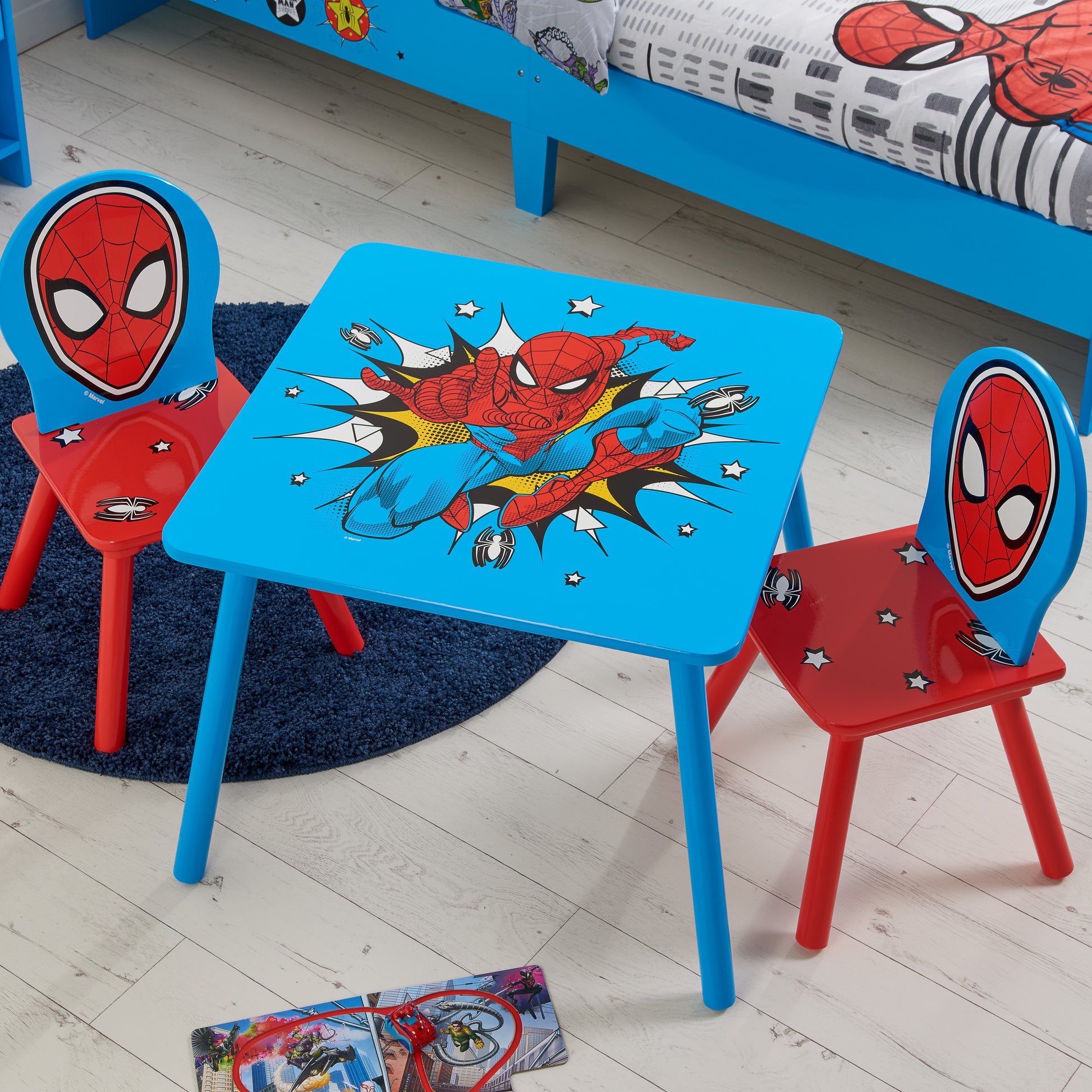 Disney Home - Spider-man Table & Chairs - Kidsly