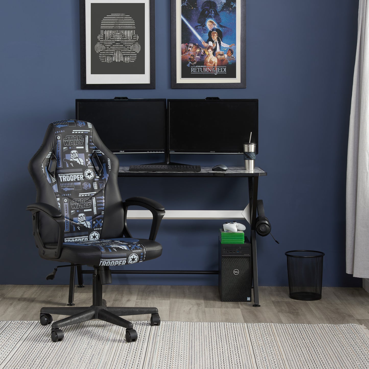 Disney Home - Star Wars Blue Computer Gaming Chair - Kidsly