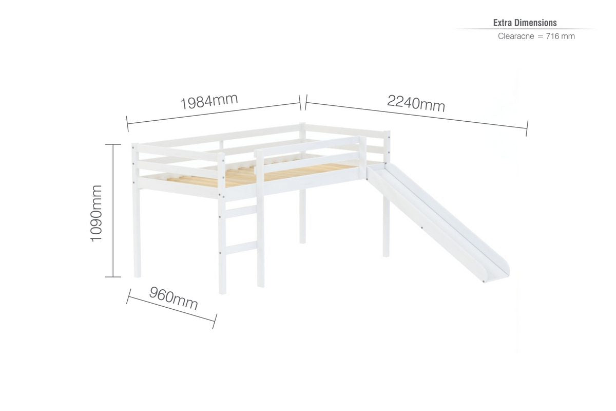 Birlea Frankie Midi Sleeper With Slide