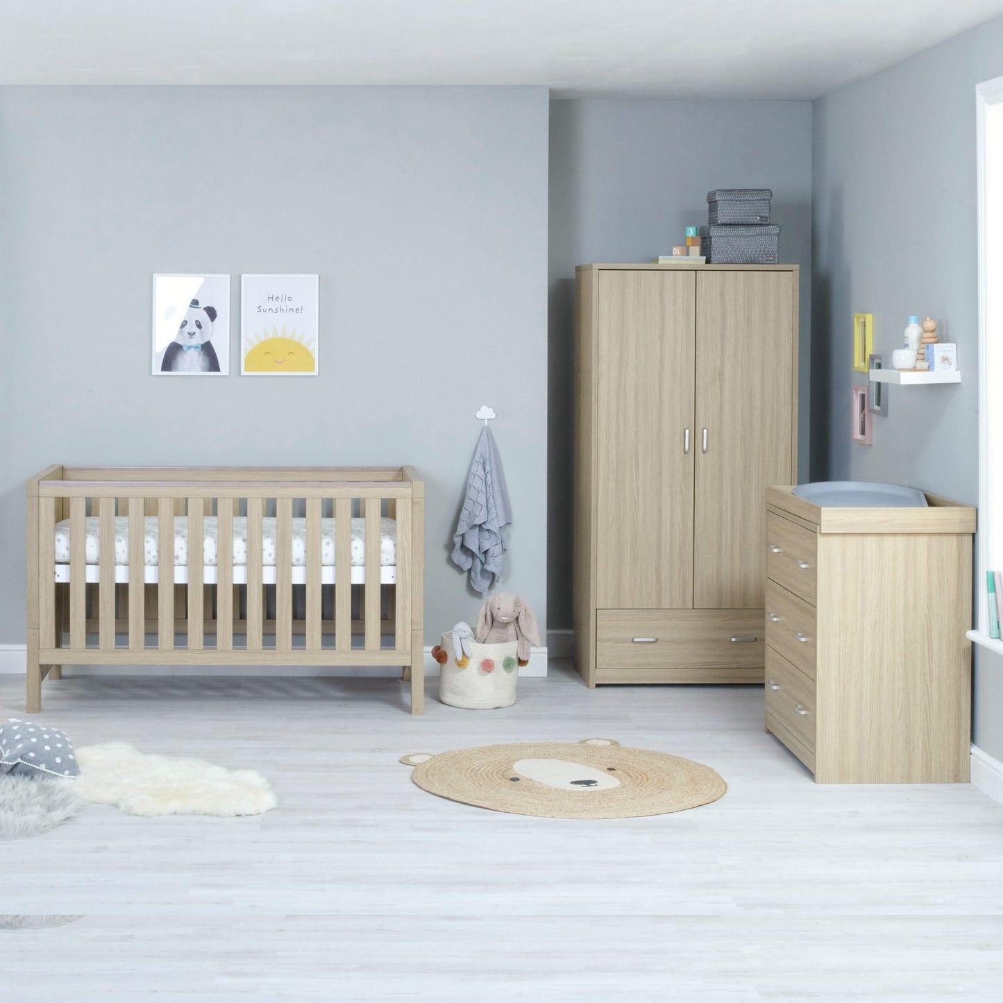 Babymore Luno 3 Piece Nursery Room Set - Kidsly