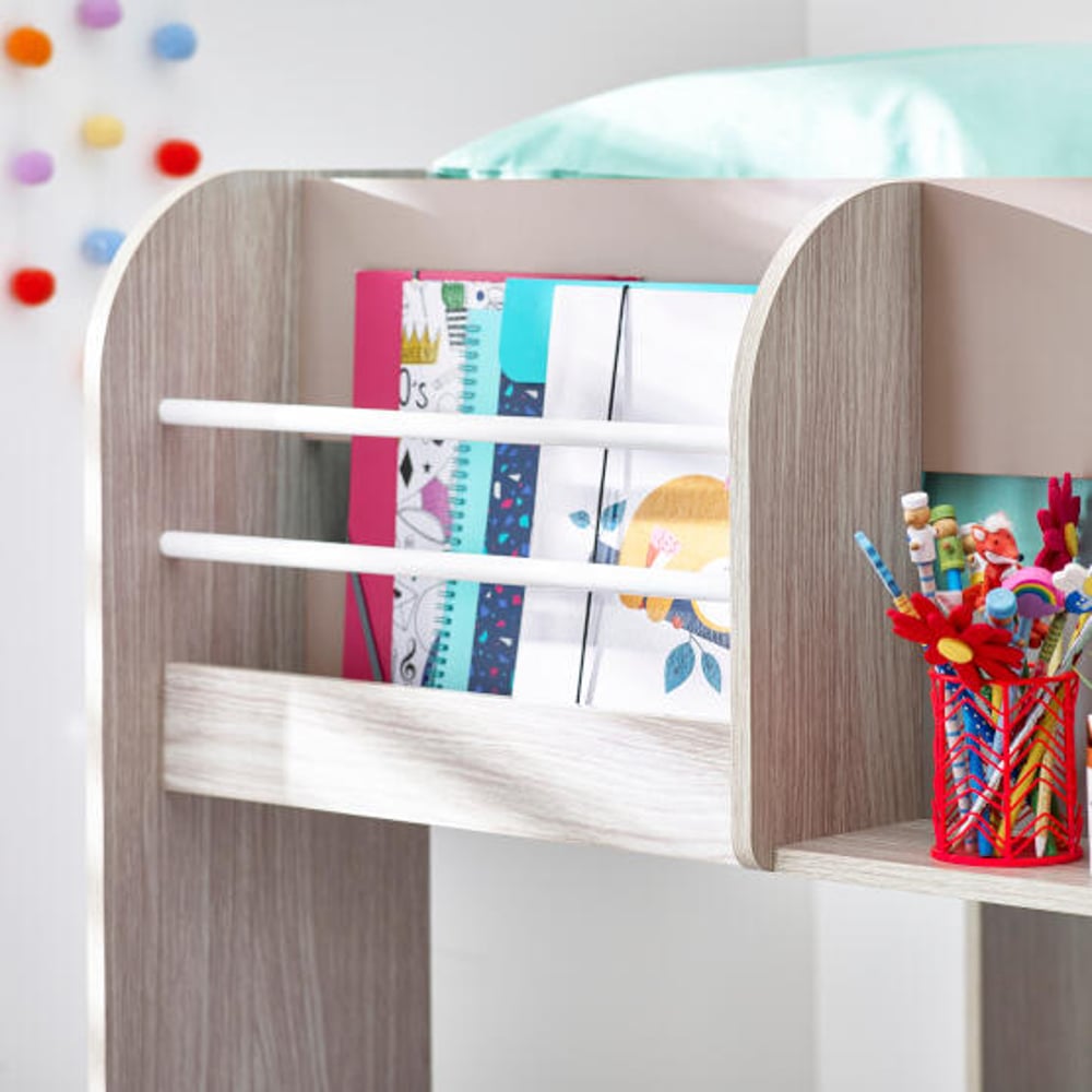 Mars Wooden Bunk Bed with Underbed Trundle Frame