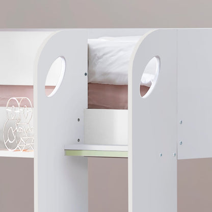 Mars Wooden Bunk Bed with Underbed Trundle Frame