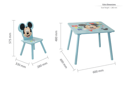 Disney Home - Mickey Mouse Table & Chairs - Kidsly