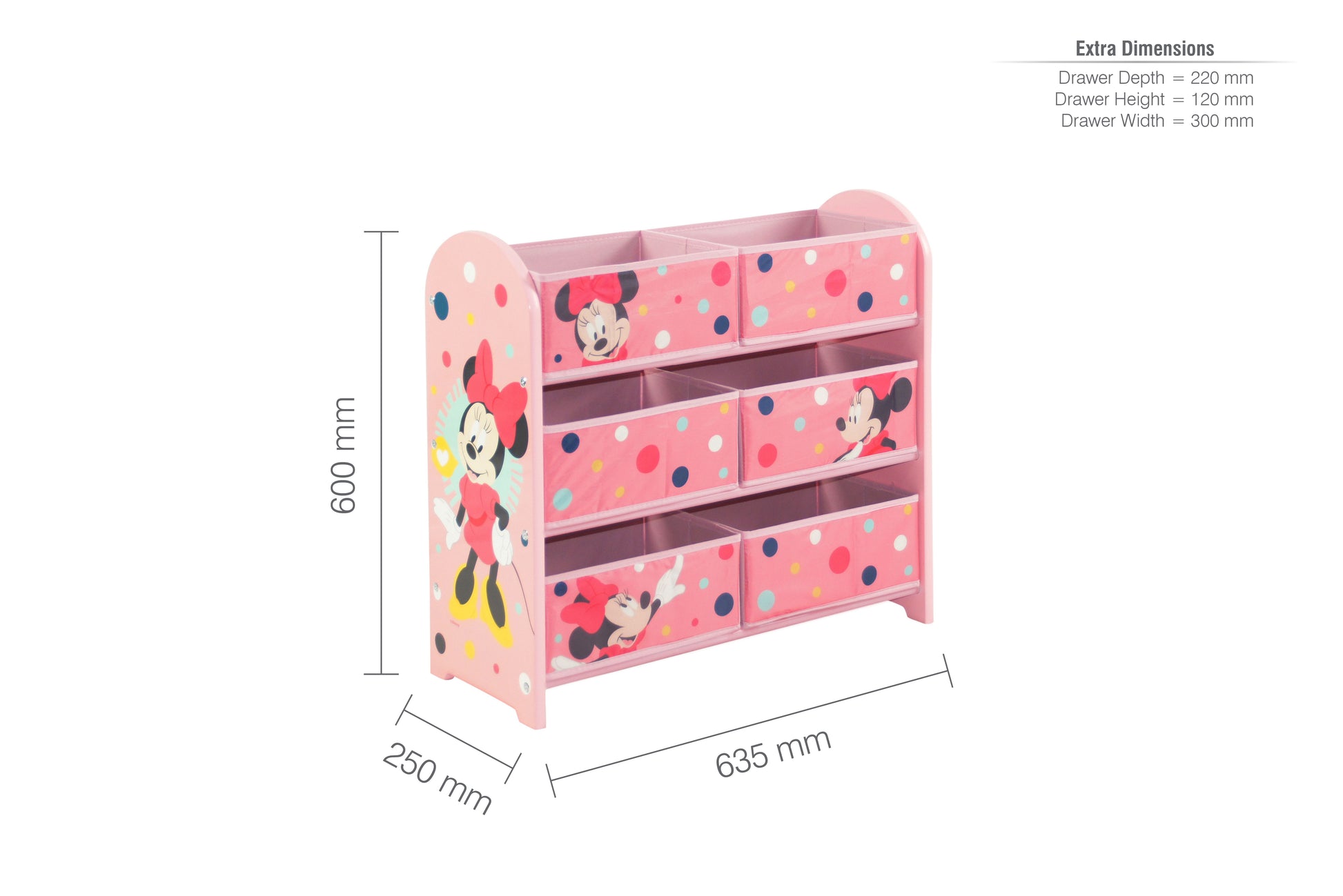 Disney Home -  Minnie Mouse Storage Unit - Kidsly