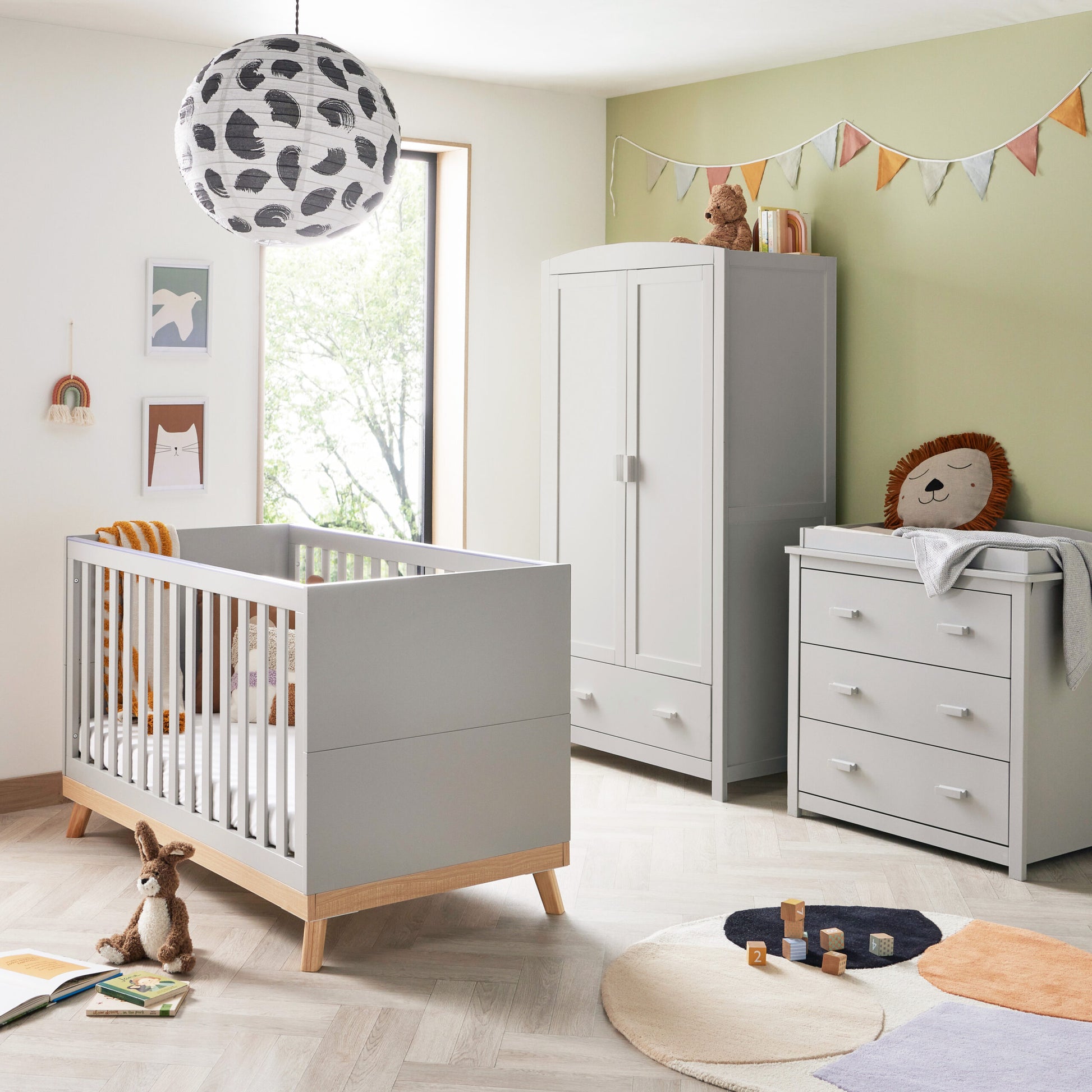 Babymore Caro 3 Piece Nursery Room Set - Kidsly