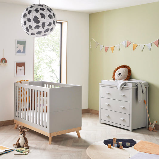 Babymore Mona Mini 2 Piece Nursery Room Set - Kidsly