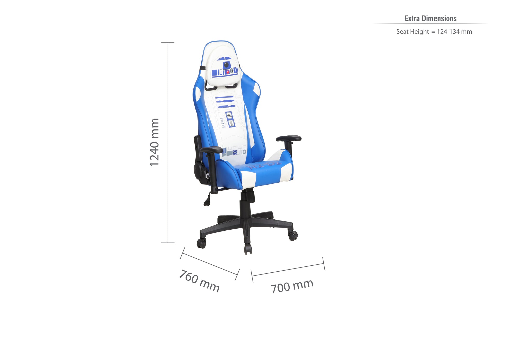 Disney Home - R2D2 Hero Computer Gaming Chair - Kidsly