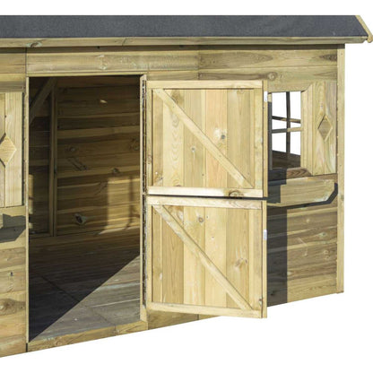 Rowlinson Country Cottage Outdoor Kids Playhouse