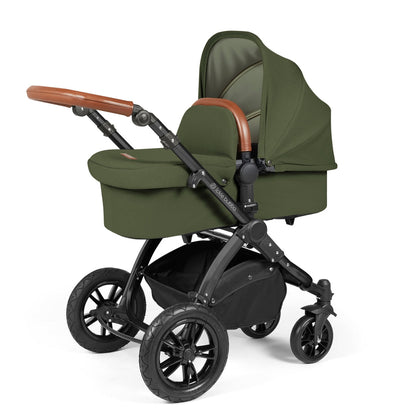 Stomp Luxe All in One I-Size Travel System & Isofix Base - Woodland