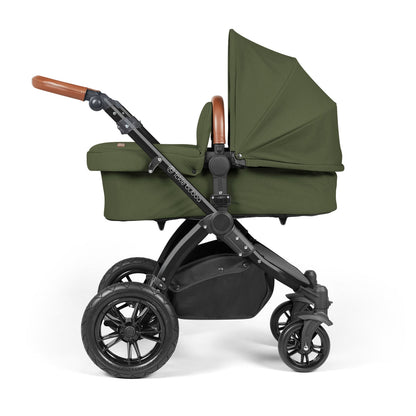 Stomp Luxe All in One I-Size Travel System & Isofix Base - Woodland