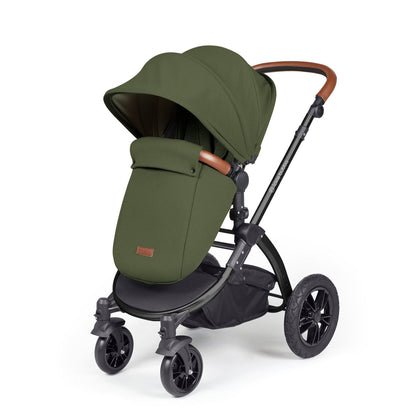 Stomp Luxe All in One I-Size Travel System & Isofix Base - Woodland