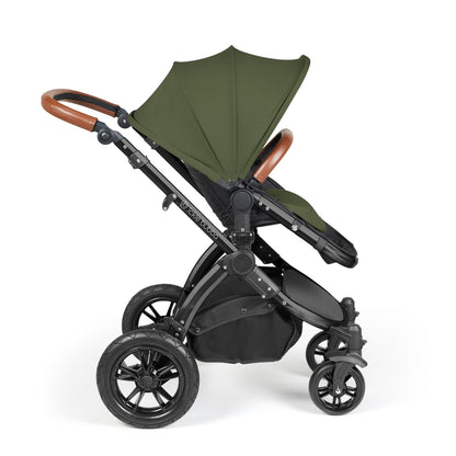 Stomp Luxe All in One I-Size Travel System & Isofix Base - Woodland