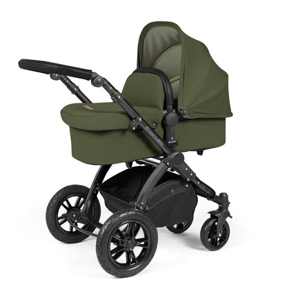 Stomp Luxe All in One I-Size Travel System & Isofix Base - Woodland