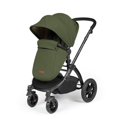 Stomp Luxe All in One I-Size Travel System & Isofix Base - Woodland