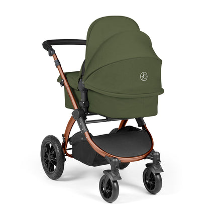 Stomp Luxe All in One I-Size Travel System & Isofix Base - Woodland