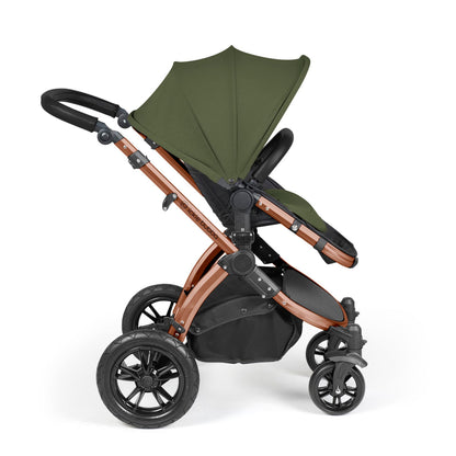 Stomp Luxe All in One I-Size Travel System & Isofix Base - Woodland