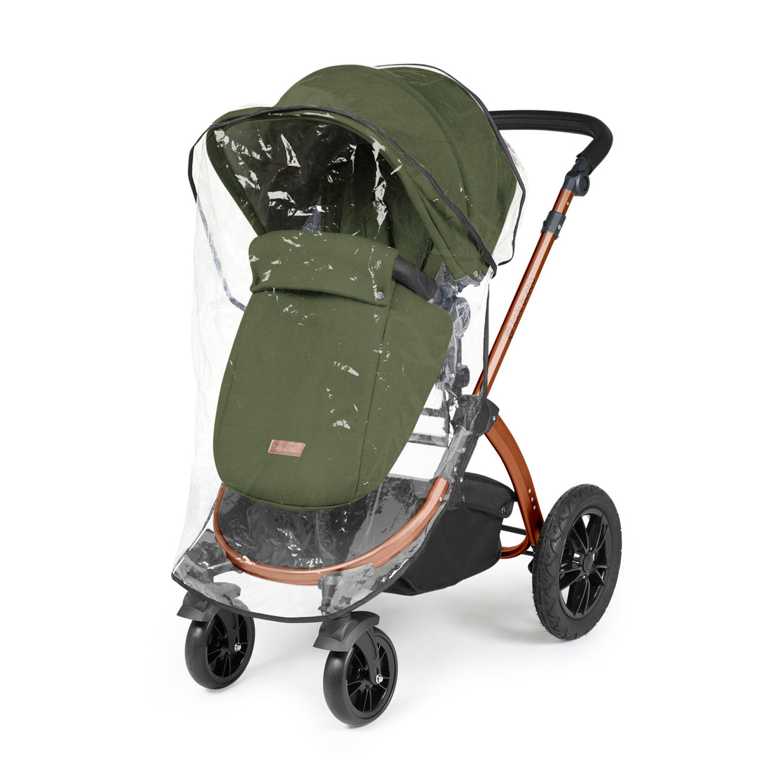 Stomp Luxe All in One I-Size Travel System & Isofix Base - Woodland