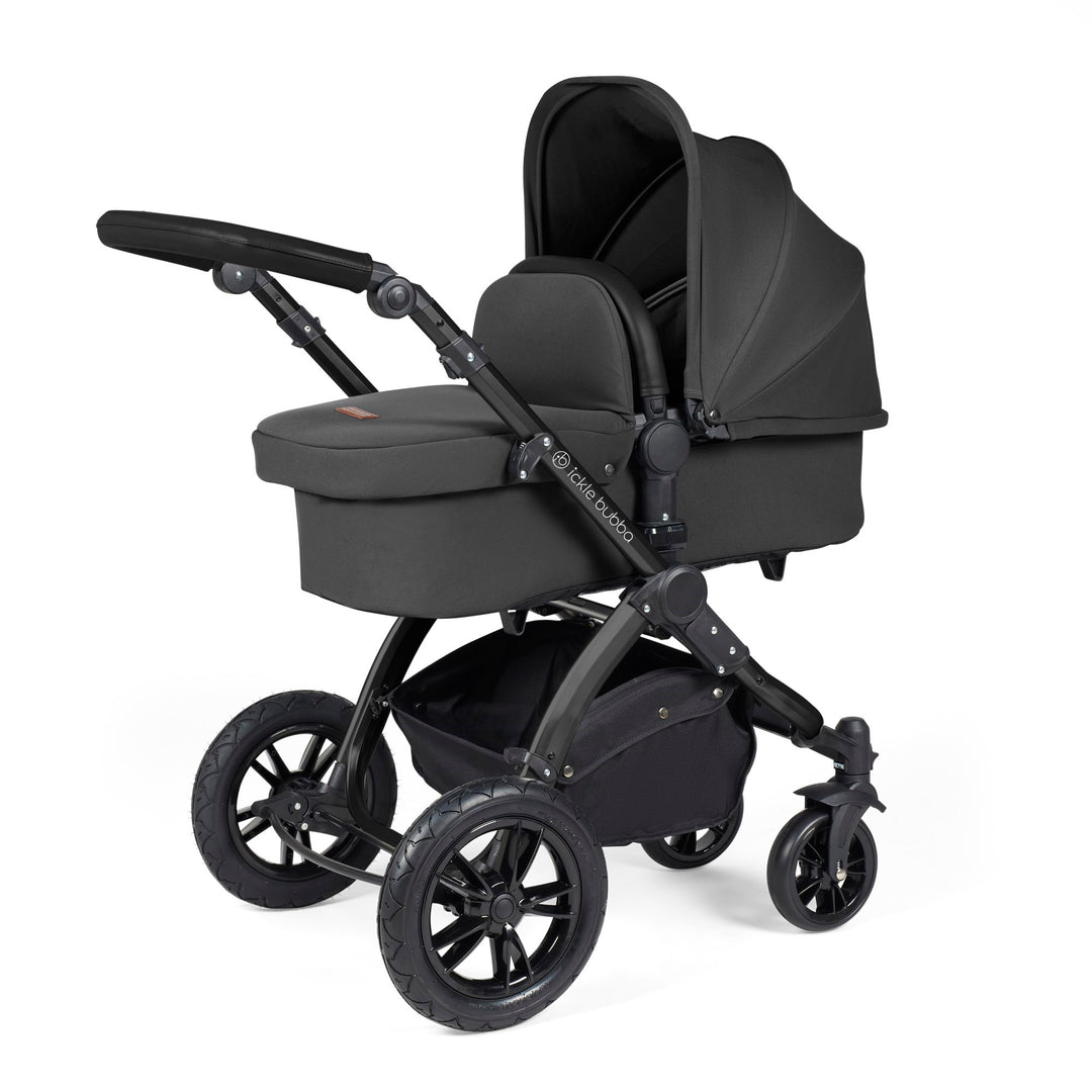 Stomp Luxe All in One I-Size Travel System & Isofix Base - Charcoal Grey