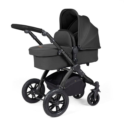 Stomp Luxe All in One I-Size Travel System & Isofix Base - Charcoal Grey